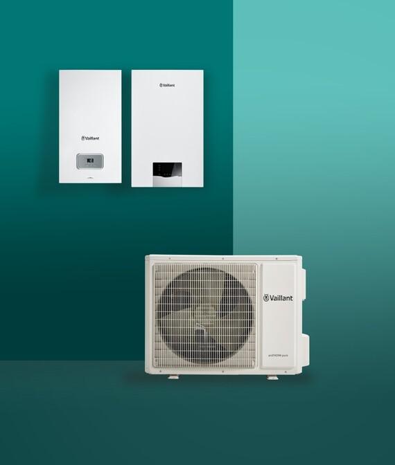 vaillant hybride warmtepomp binnen- en buitenunit